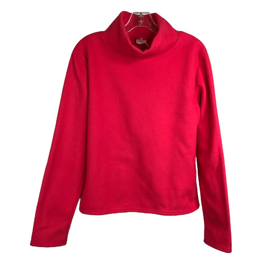 Pink Pineapple‎ Shop Womens Fleece Size Medium Pink Fleece Turtleneck  NWT